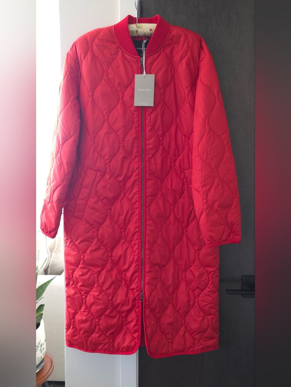 Everlane ReNew Liner Coat In Poppy Size XS NWT